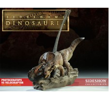 Sideshow Dinosauria Diorama Protoceratops vs. Velociraptor 42 cm